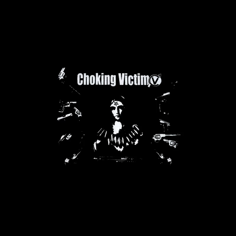 Choking Victim The Punk Rock Throw Pillow