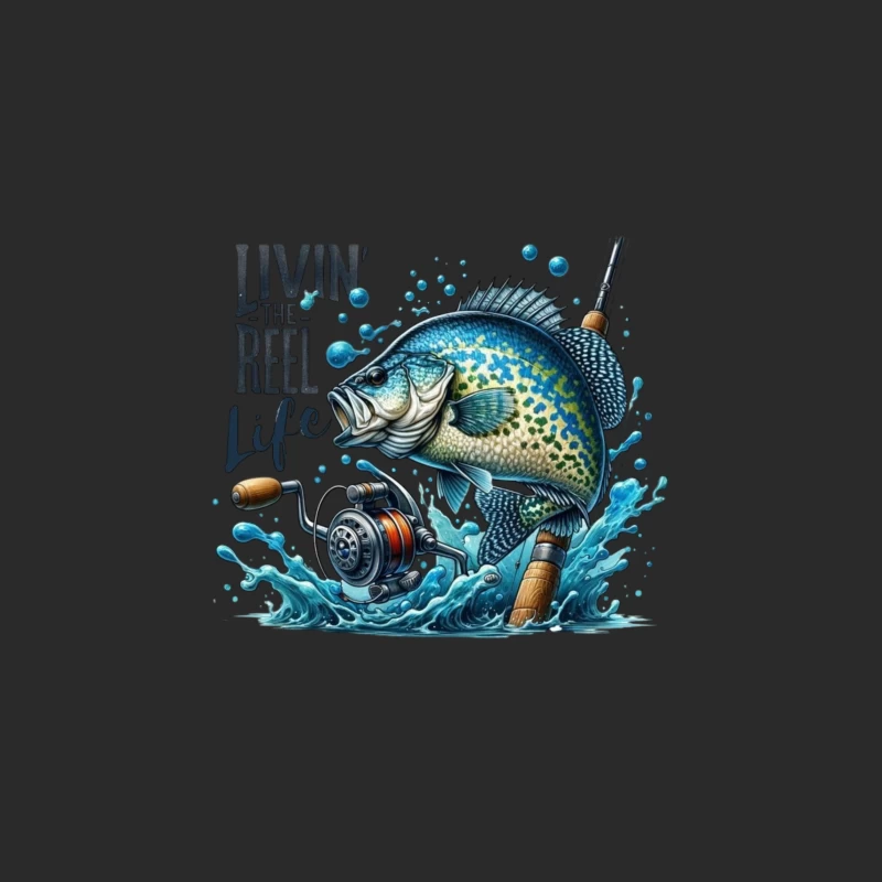 Living the Reel Life: A Vibrant Fishing Adventure Baseball Cap