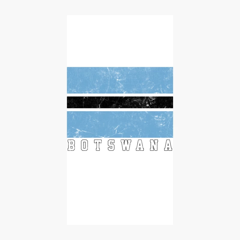 Botswana  Vintage Look Flag Design iPhone Case