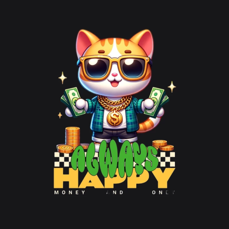 Chat riche avec de l'argent Femme Sweat à capuche