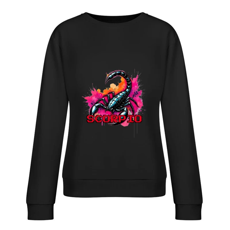 Scorpio Zodiac Art Female Pullover Sweatshirt