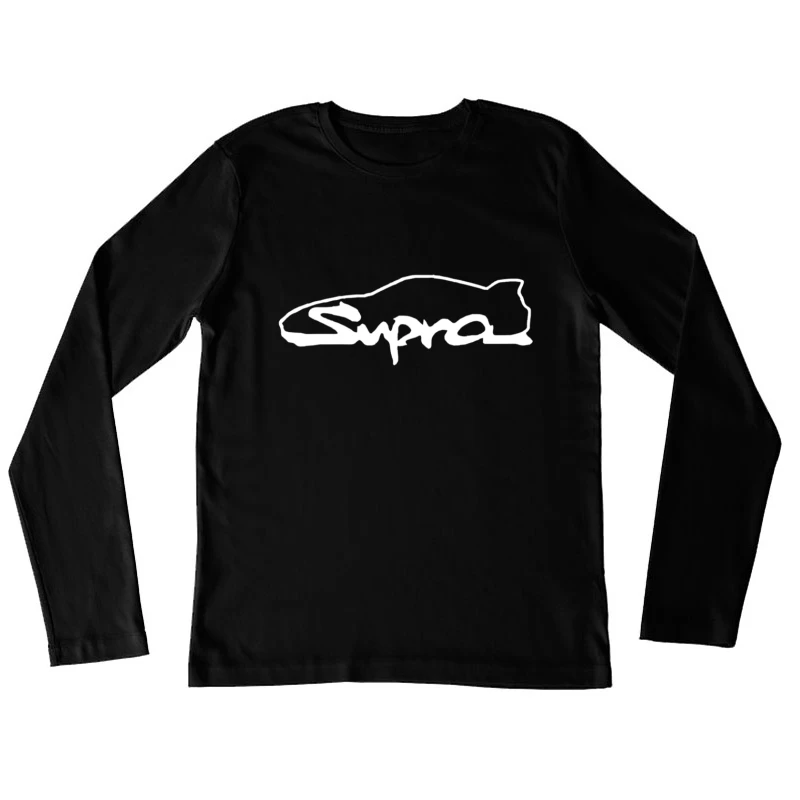 Toyota Supra Logo Minimalist Outline Design Female Long Sleeve T-Shirt