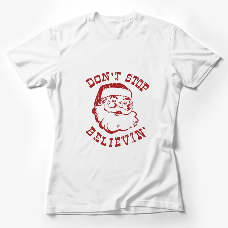 Père Noël Croyance Femme T-Shirt