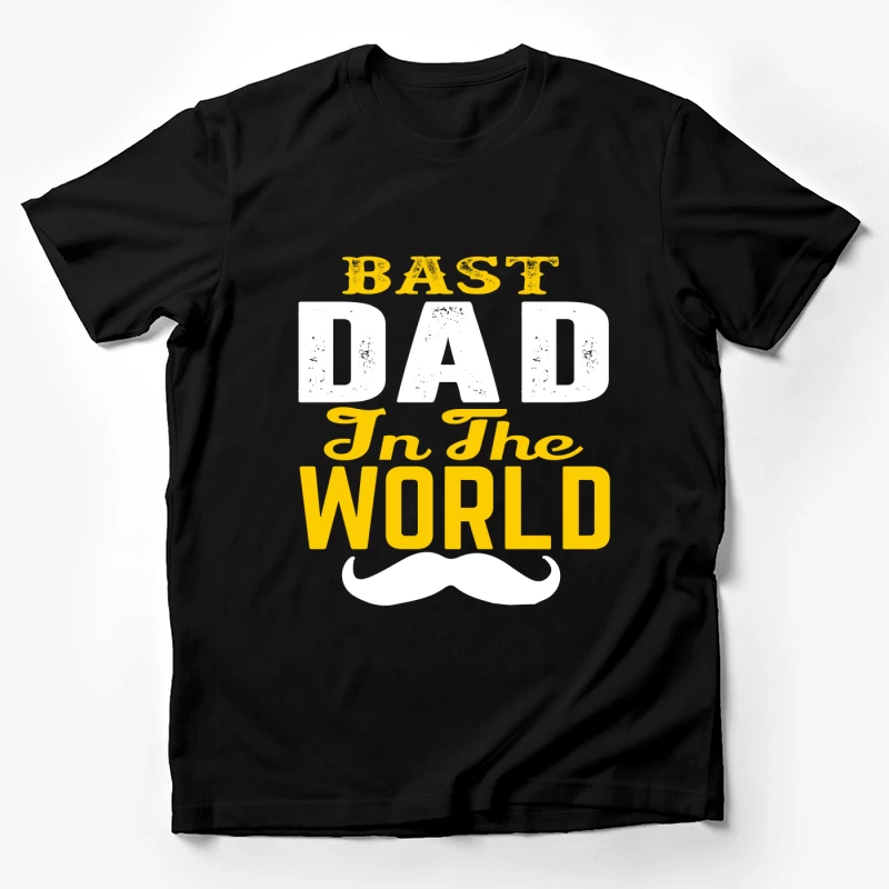 T-shirt Meilleur Papa du Monde avec Moustache Homme T-Shirt