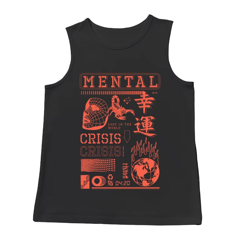 Mentale Krise und Glück Herren Tanktops