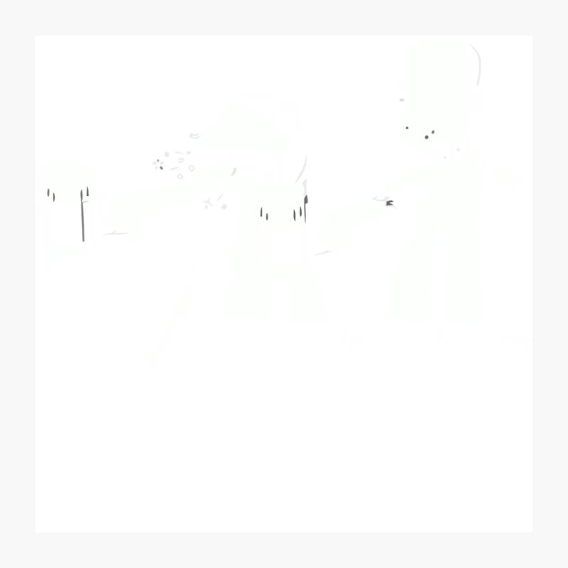 Minimalist White Abstract with Faded Sparse Elements Pin