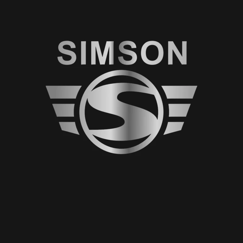 Simson Vintage Motorcycle Brand Logo with Silver Wings Female Long Sleeve T-Shirt