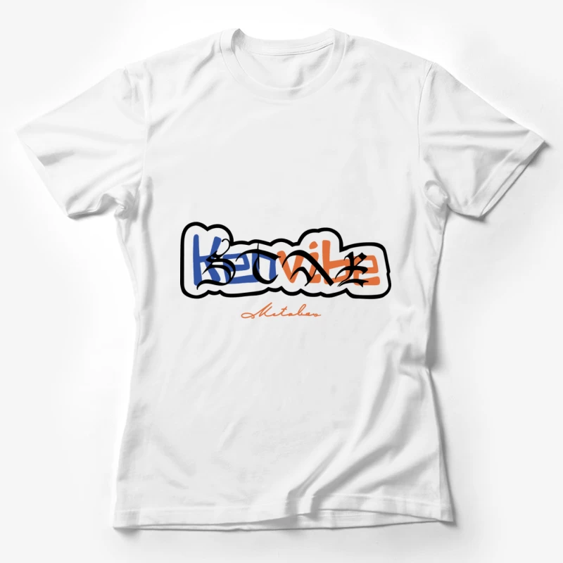 Graffiti-Stil Logo Design für Küche Damen T-Shirt