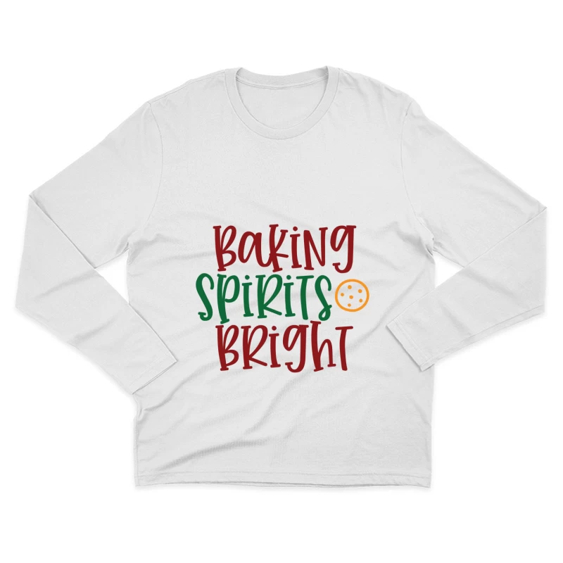 Concept de Fêtes et Pâtisserie Joyeuse Homme Manches Longues T-Shirt