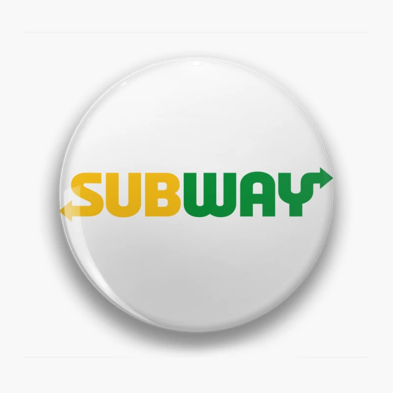 Subway Restaurant Logo Design Pin