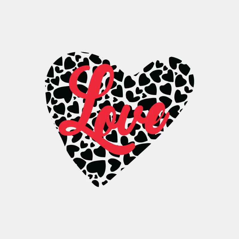 Motif de Cœur avec Amour Rouge Homme Débardeur