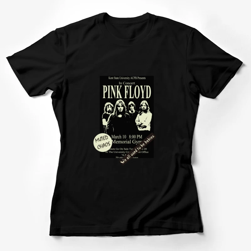Pink Floyd Konzertplakat Kent State Damen T-Shirt