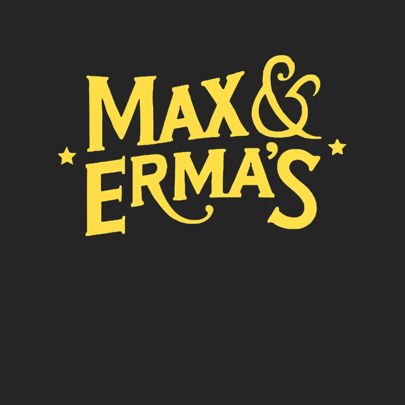 Max & Erma's Yellow Typography Logo Design Female Pullover Sweatshirt