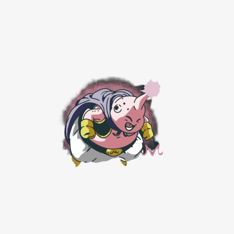 Personnage Majin Buu de Dragon Ball Homme Manches Longues T-Shirt
