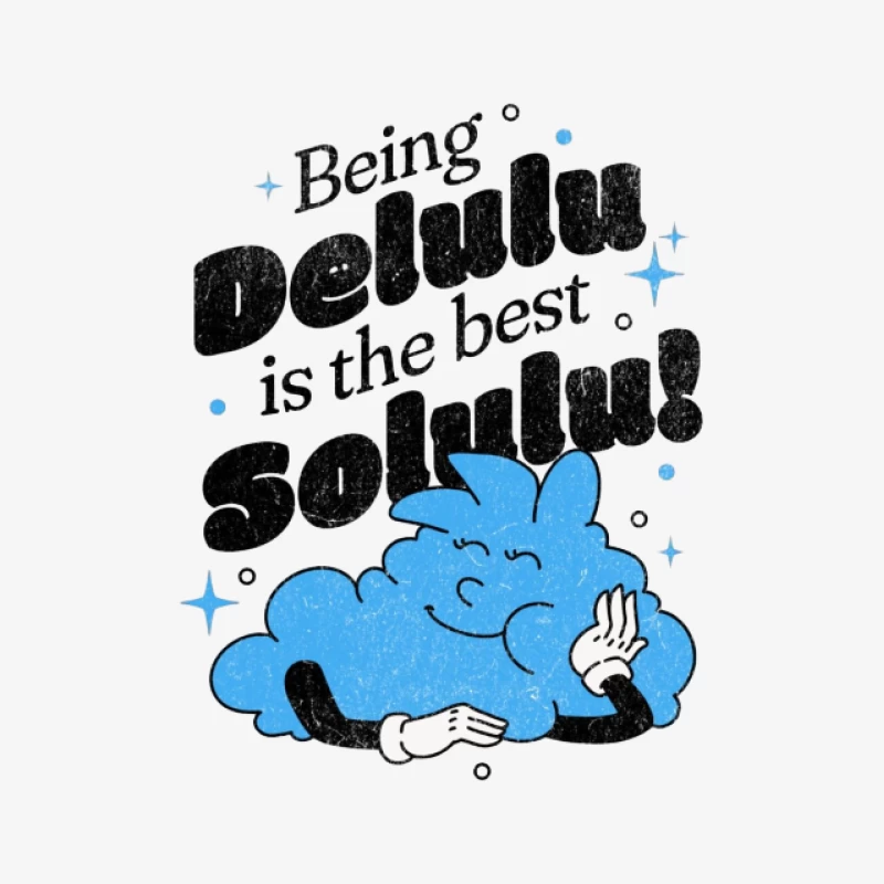 Illustration mignonne de nuage avec citation motivante Homme Sweat-shirt à enfiler