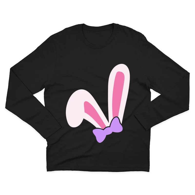 Oreilles de lapin avec nœud Homme Manches Longues T-Shirt