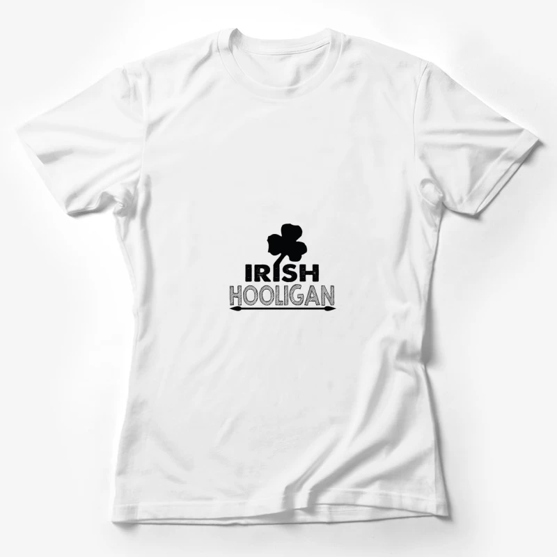 Design de lutin irlandais avec trèfle Femme T-Shirt