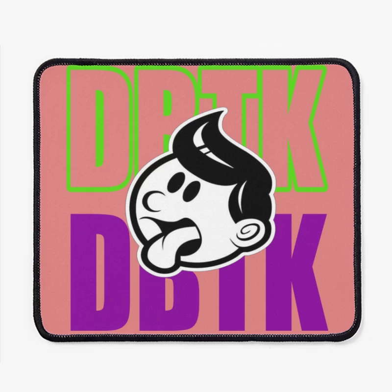 Playful Cartoon Logo Design Mouse Pad