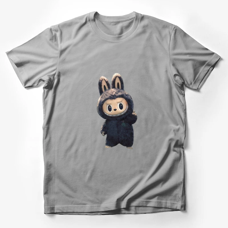Flauschige Hasenfigur in Overall Herren T-Shirt