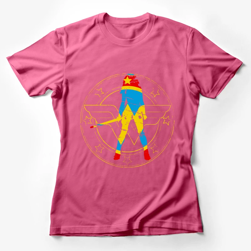 Wonder Woman Graphic Illustration Female T-Shirt