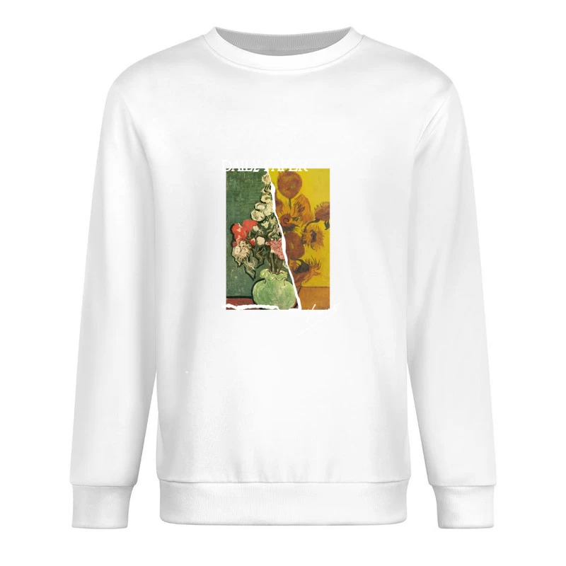 Vincent van Gogh Blumenmischung Herren Pullover Sweatshirt
