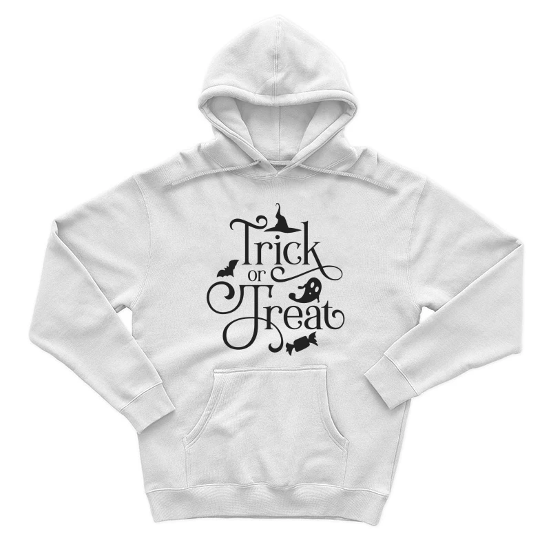 Trick or Treat d'Halloween avec Fantôme et Chapeau de Sorcière Homme Sweat à capuche