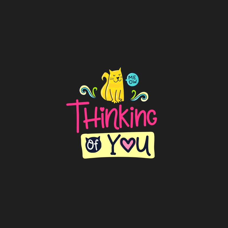 Carte mignonne avec chat et message amical Homme Débardeur