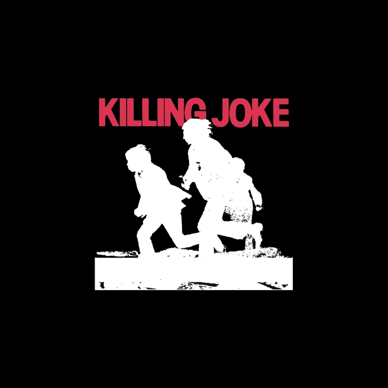 Killing Joke Post-Punk Album Cover with White Silhouettes Mouse Pad