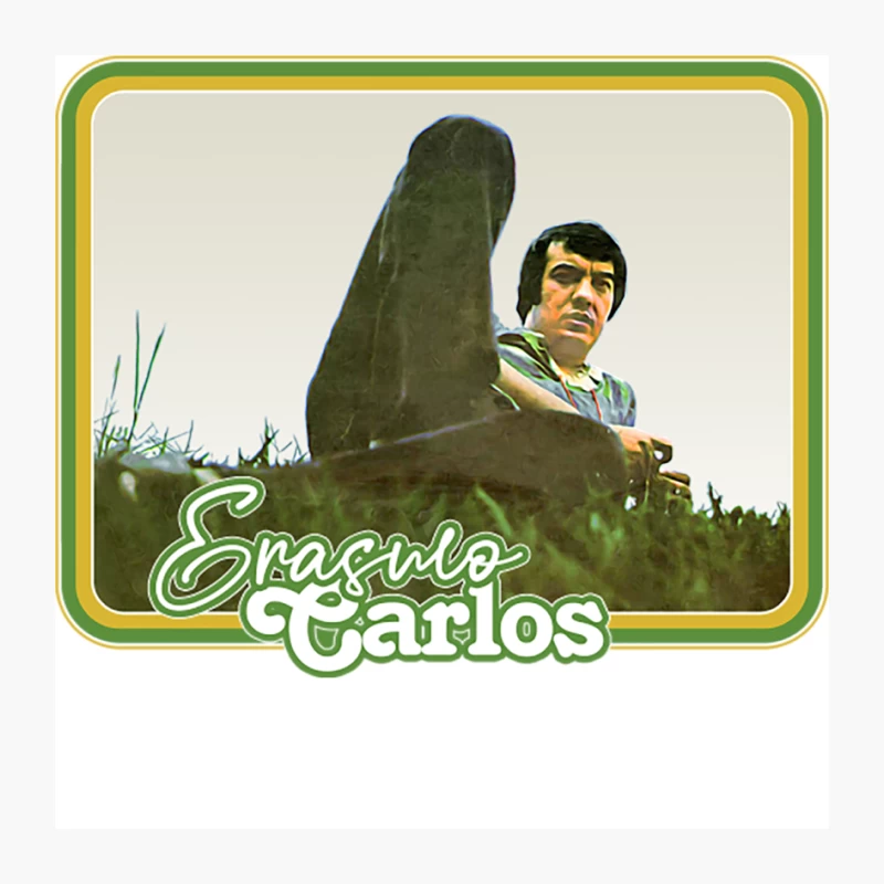 Erasmo Carlos  Retro Fan Art Design Pin