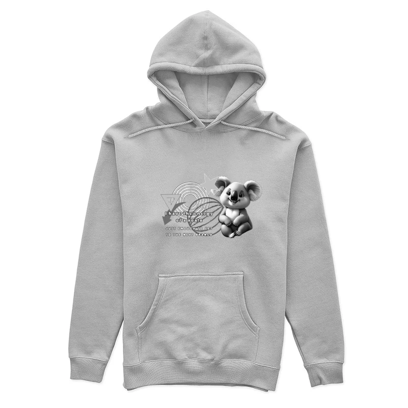 Koala Energy Quote Female Pullover Hoodie