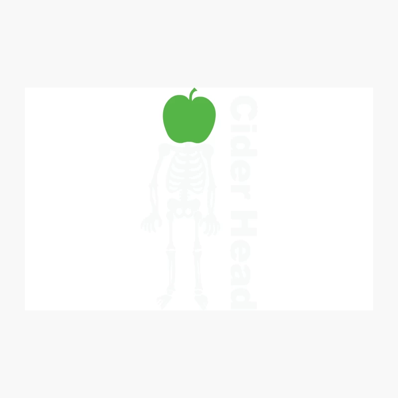 Ciderhead Cider Drinking Skeleton and Apple Travel Mug