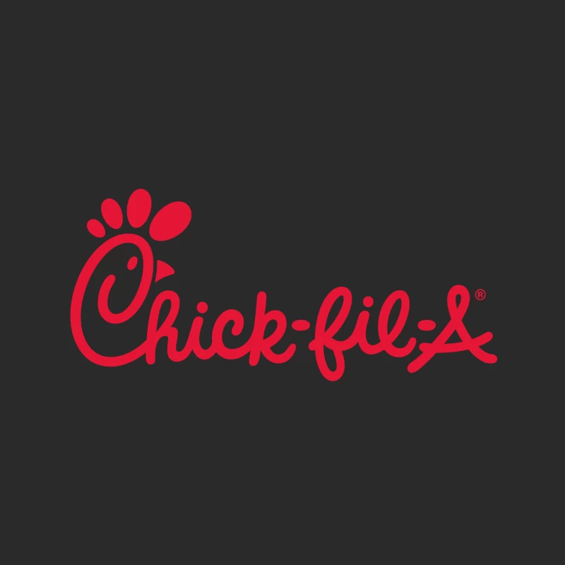 Chick-fil-A Restaurant Chain Logo in Red Baseball Cap