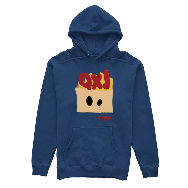 Pommesgesicht mit Buchstaben Damen Pullover Hoodie
