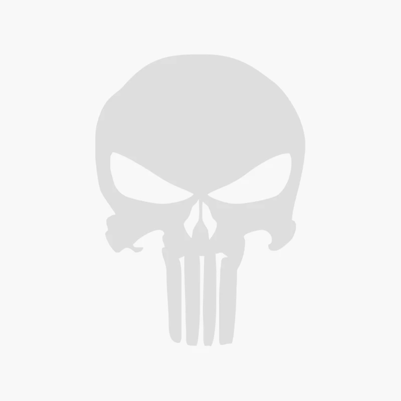 The Punisher Skull Head Cotton Tote Bag