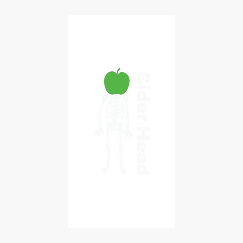 Ciderhead Cider Drinking Skeleton and Apple iPhone Case