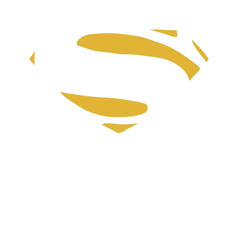 Minimalist Yellow Superhero Logo Symbol Tapestry