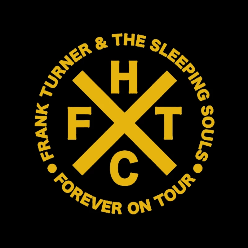 Frank Turner & The Sleeping Souls Band Logo - Forever On Tour Circular Design Pin