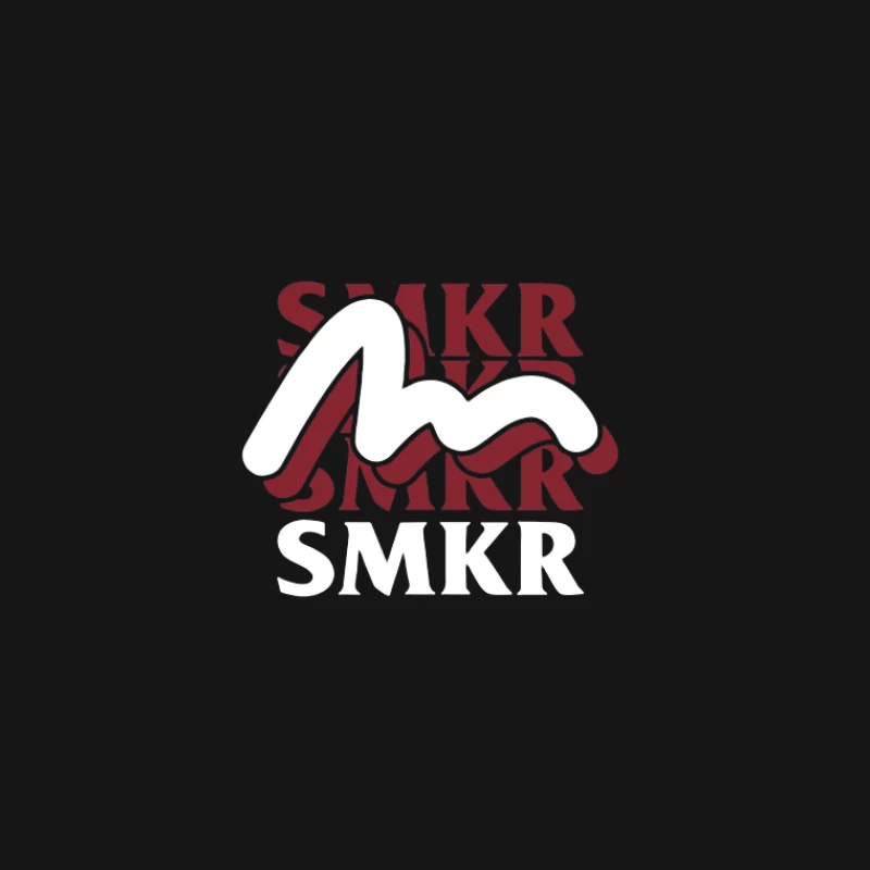 Logo SMKR avec lettre stylisée Homme T-Shirt
