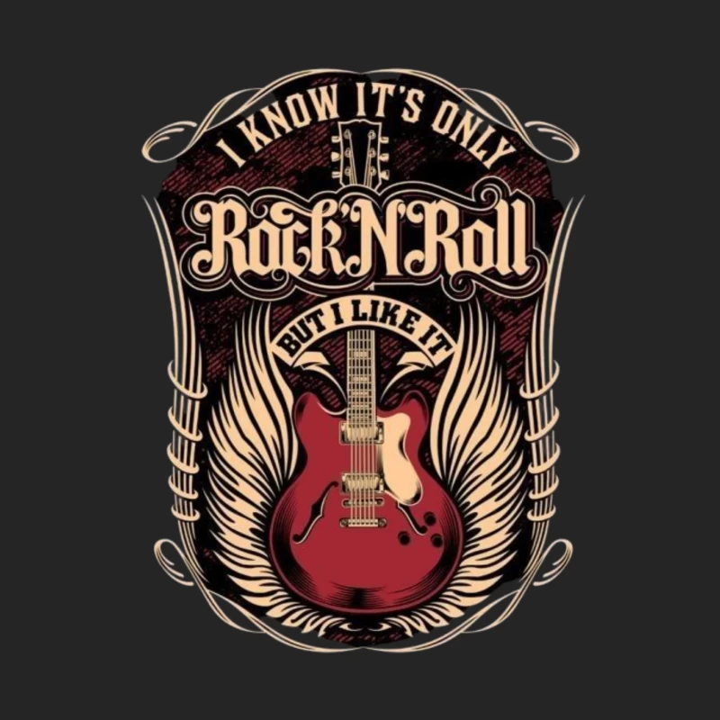 Rock and Roll Art Male Pullover Sweatshirt