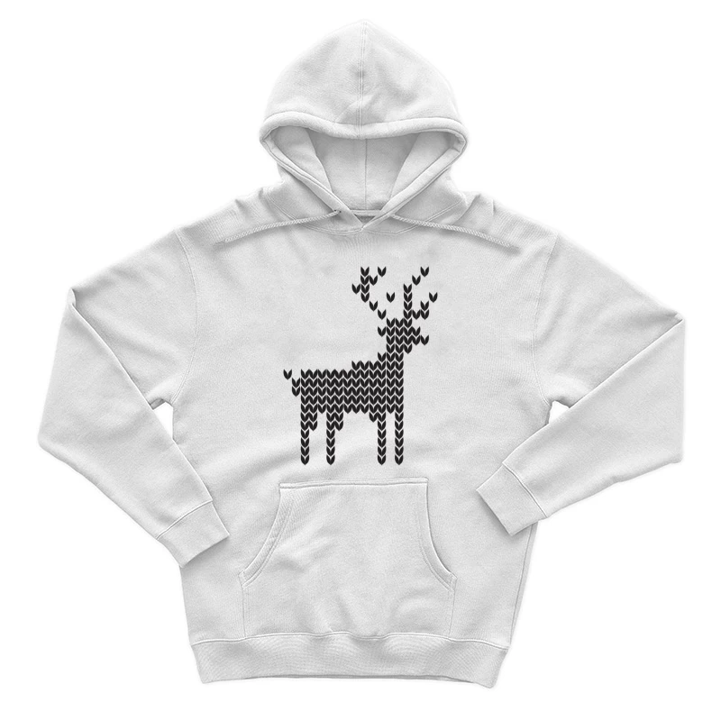 Motif de Élan Tricoté Homme Sweat à capuche