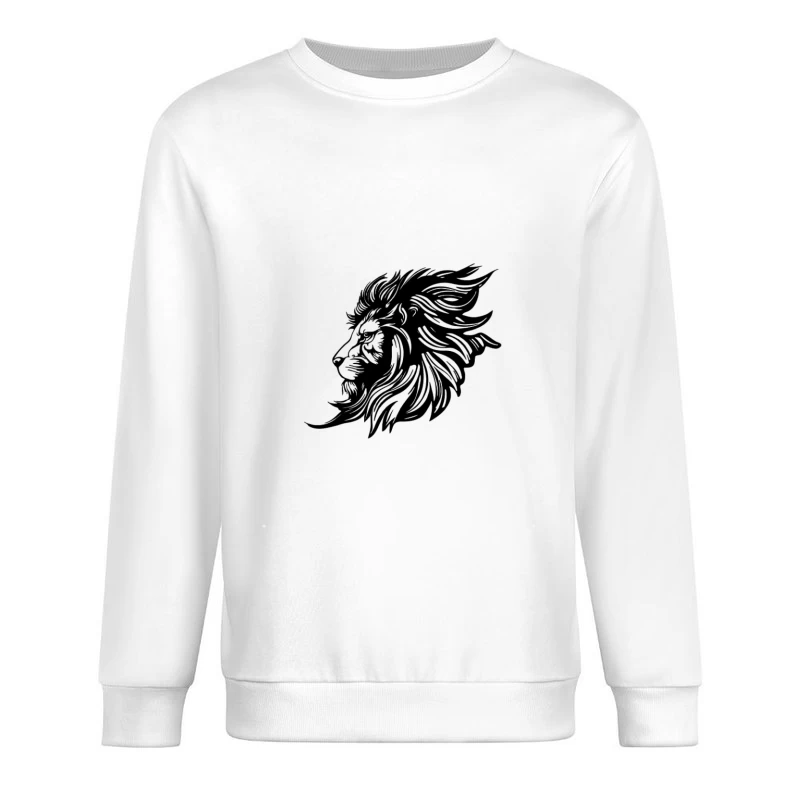 Löwenkunst Silhouette Herren Pullover Sweatshirt