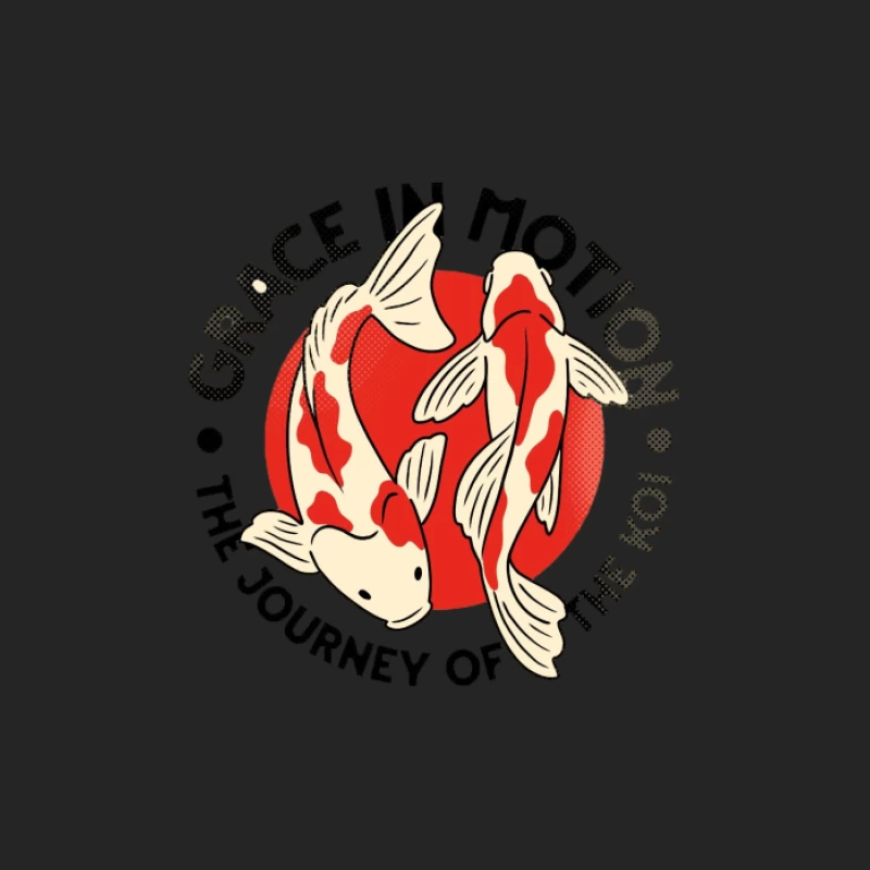 Voyage des Koi: Grâce en Mouvement Femme Sweat-shirt à enfiler