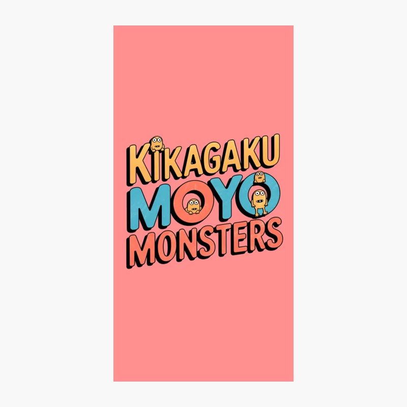 Colorful Cartoon Monster Logo with Playful Typography iPhone Case