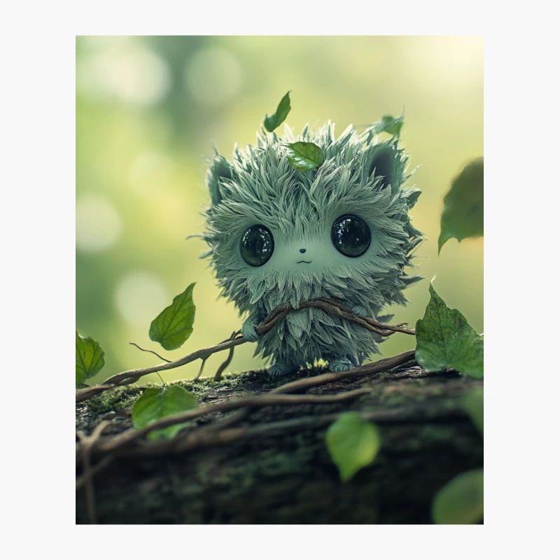 Adorable Forest Sprite in Enchanted Woodland Cotton Tote Bag