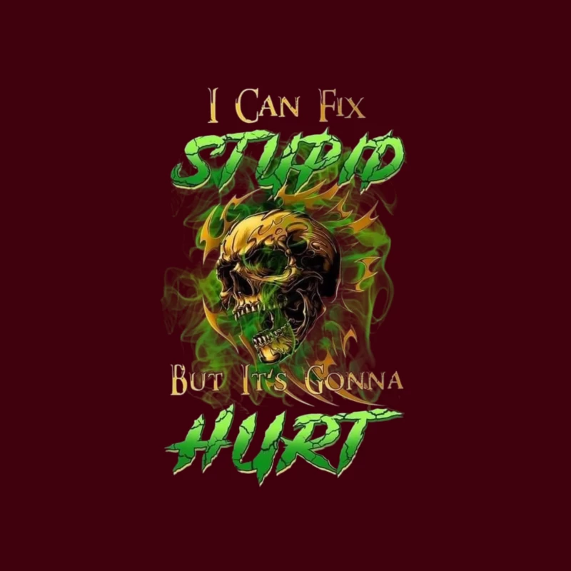 Edgy Motivational Skull Art iPhone Case