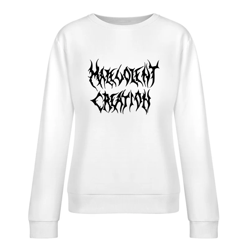 Malevolent Creation Black Logo Female Pullover Sweatshirt