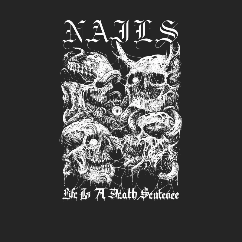 Nails Life Is a Death Sentence Female Pullover Sweatshirt