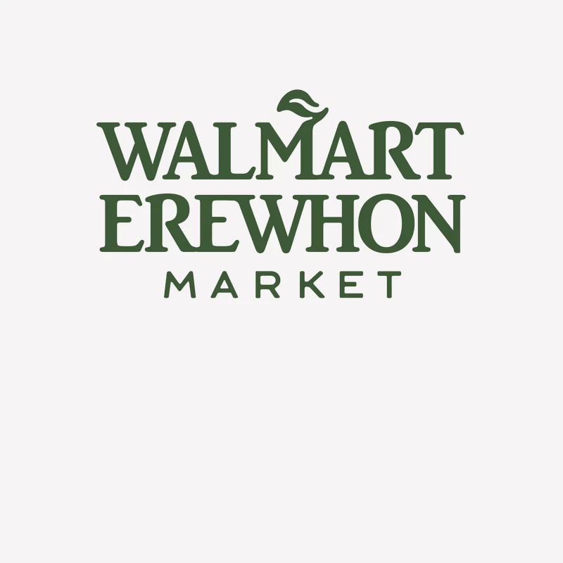 Walmart-Erewhon Market Logo Parody in Green Female T-Shirt