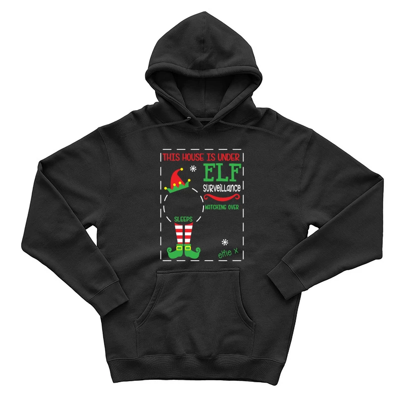 Surveillance par lutin pour Noël Homme Sweat à capuche
