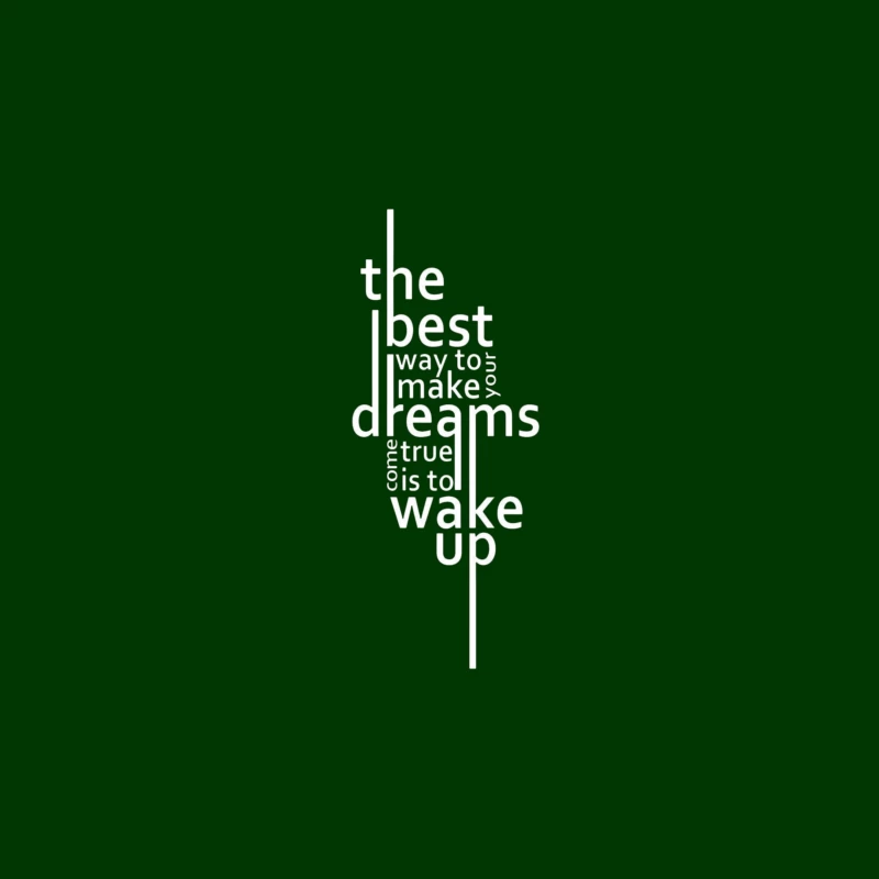 Inspirational Quote on Dreams Tapestry